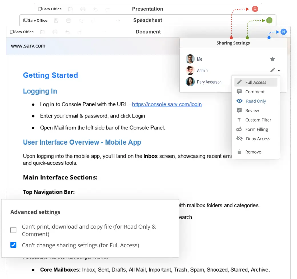 Flexible Document Sharing