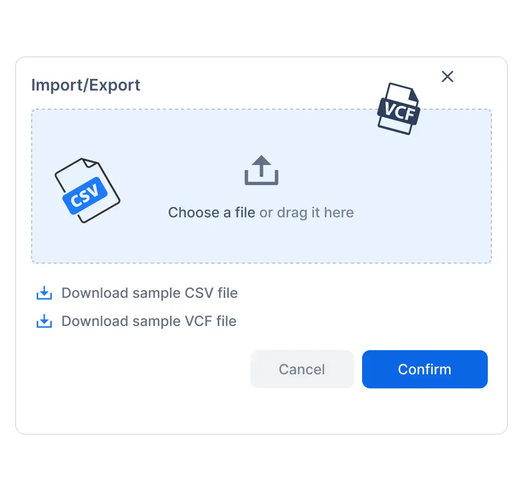 Export, Backup & Import