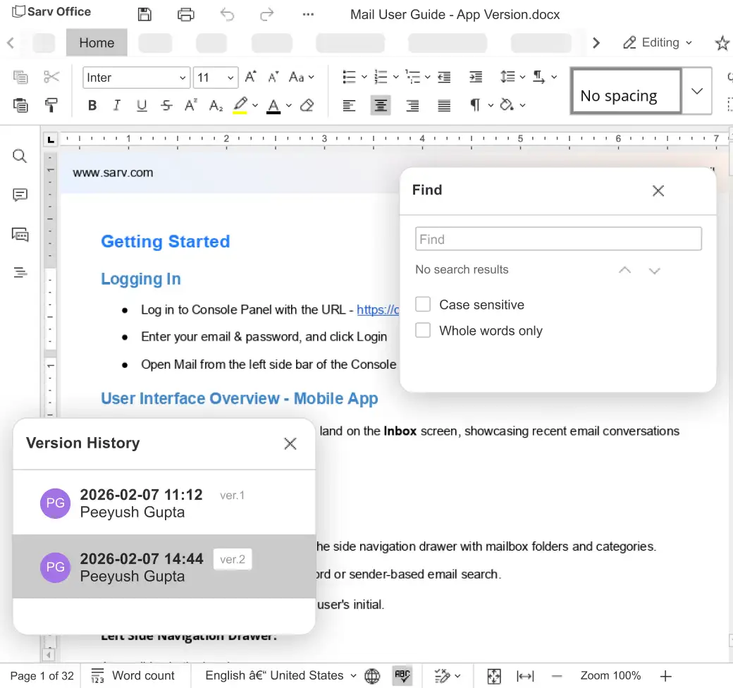 AI-powered document editing and creation