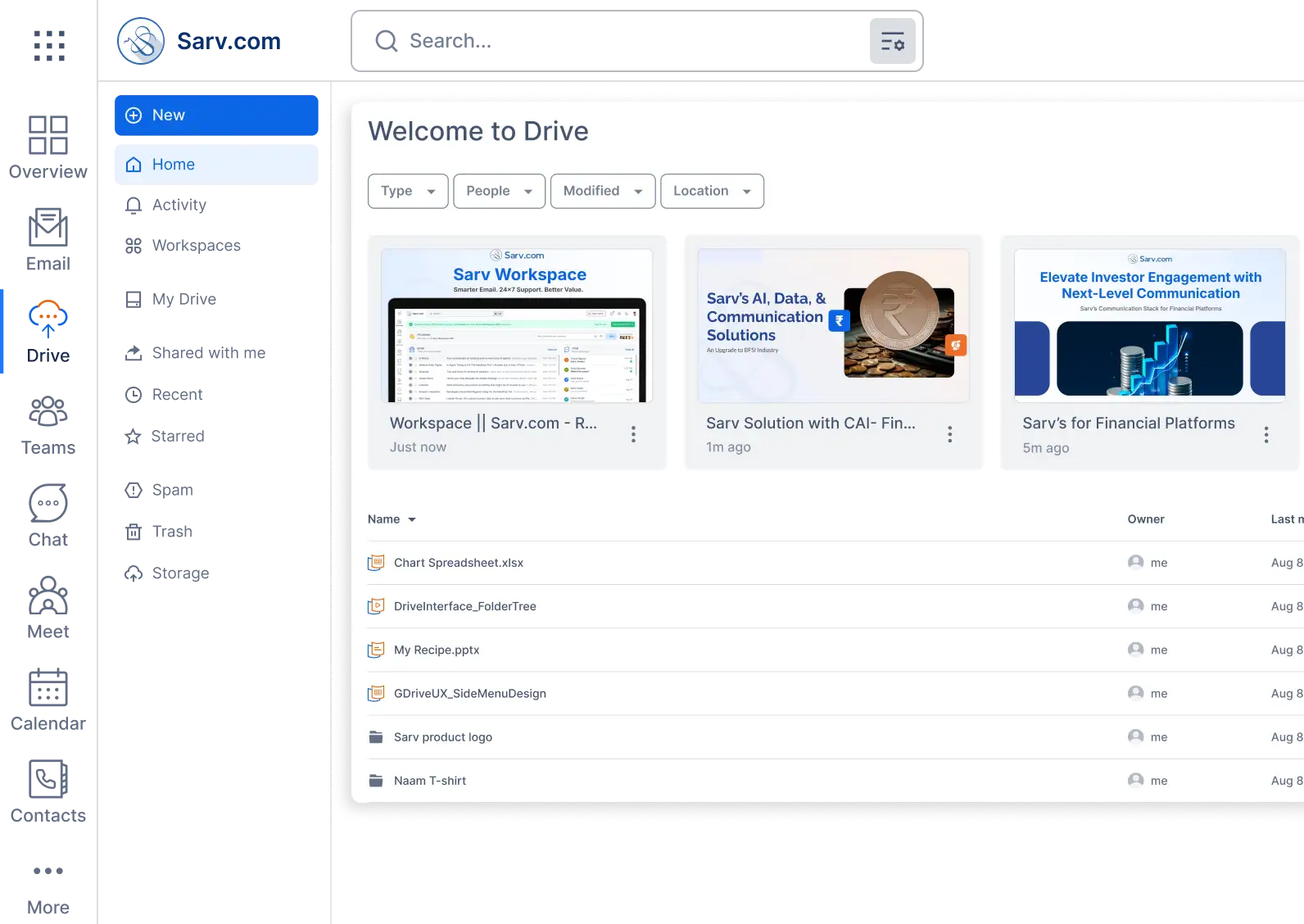 Sarv Drive Cloud storage access anywhere