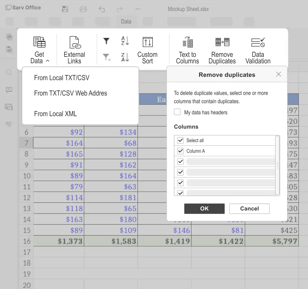 Efficient data analysis with pivot tables