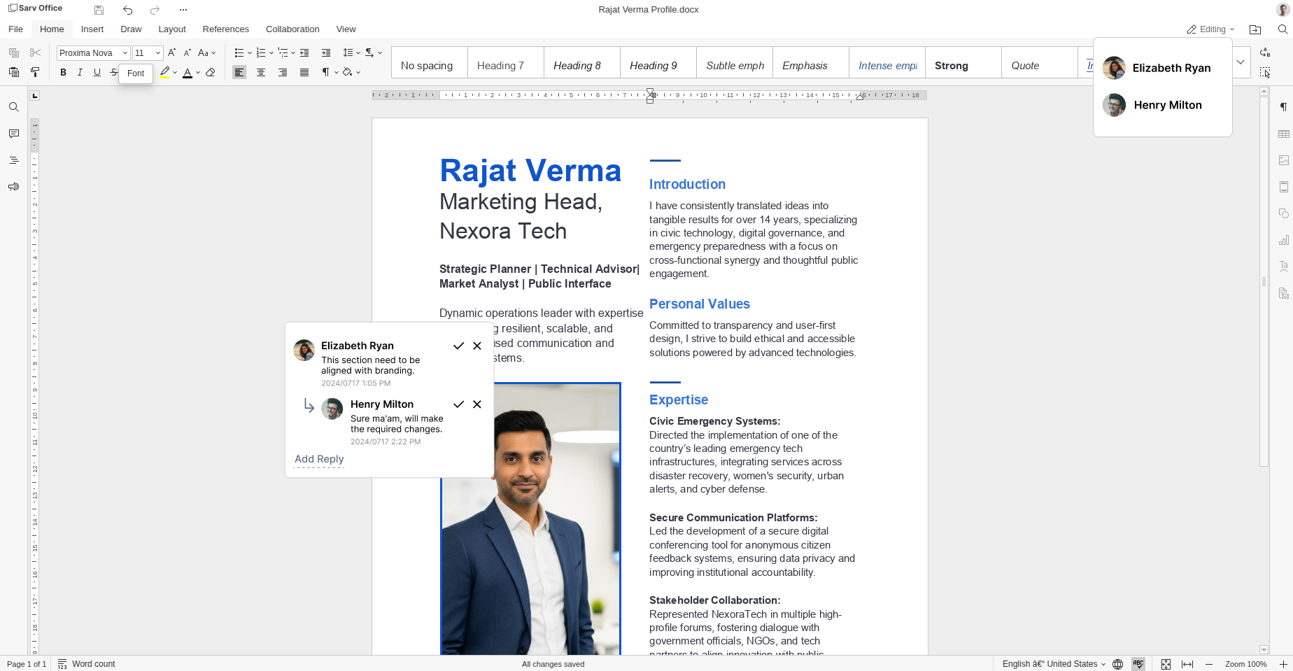 Collaboration Feature